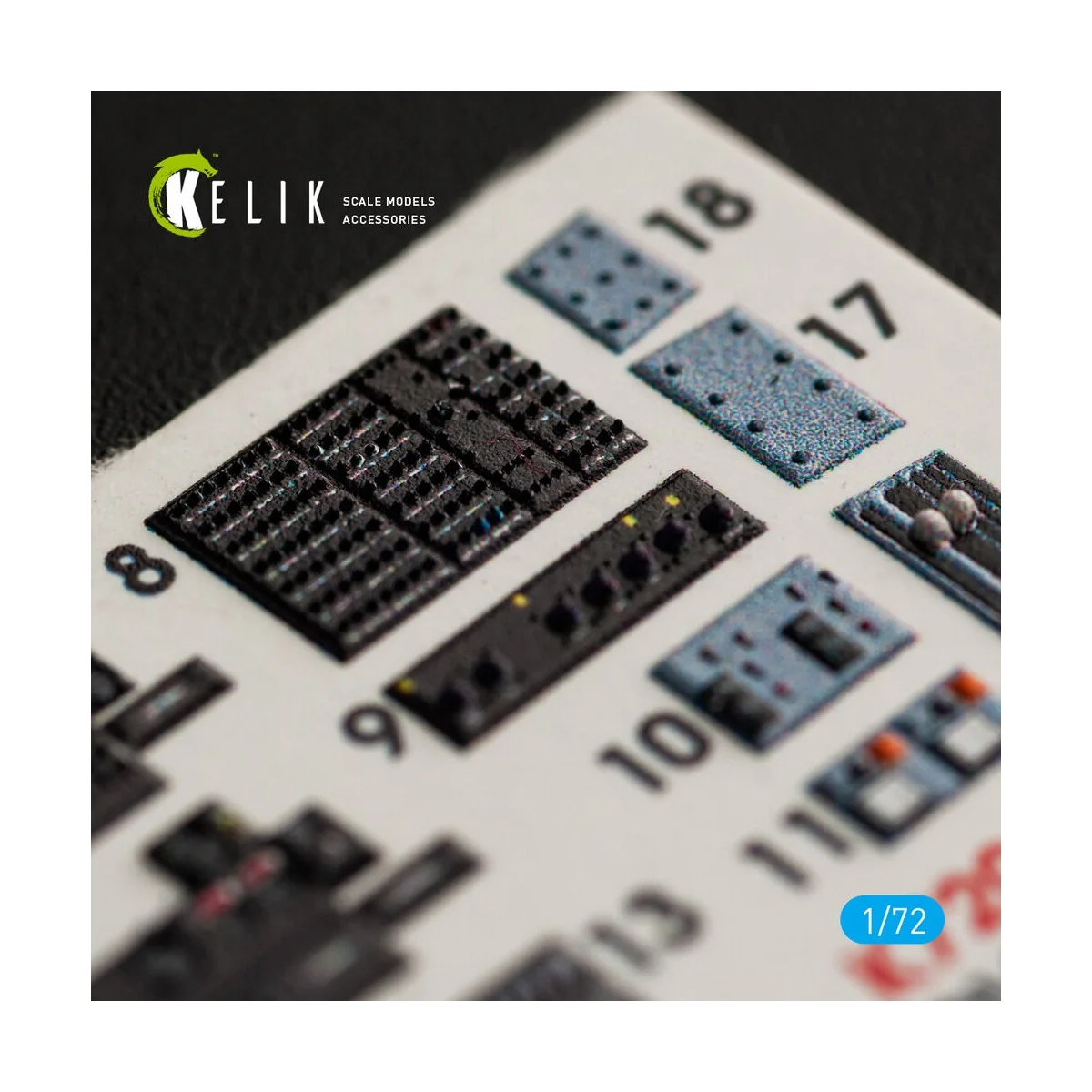 OV-10A Bronco interior 3D decals for ICM kit, 1/72 - Kelik K72042
