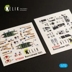 Blackburn Buccaneer S.2C interior 3D decals for Airfix kit, 1/72 - ...