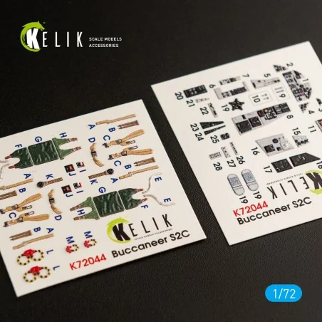 Blackburn Buccaneer S.2C interior 3D decals for Airfix kit, 1/72 - ...