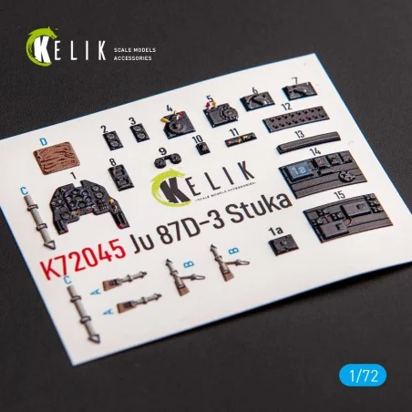 Junkers Ju 87D-3 Stuka - Interior 3D Decal for Special Hobby kit, 1...