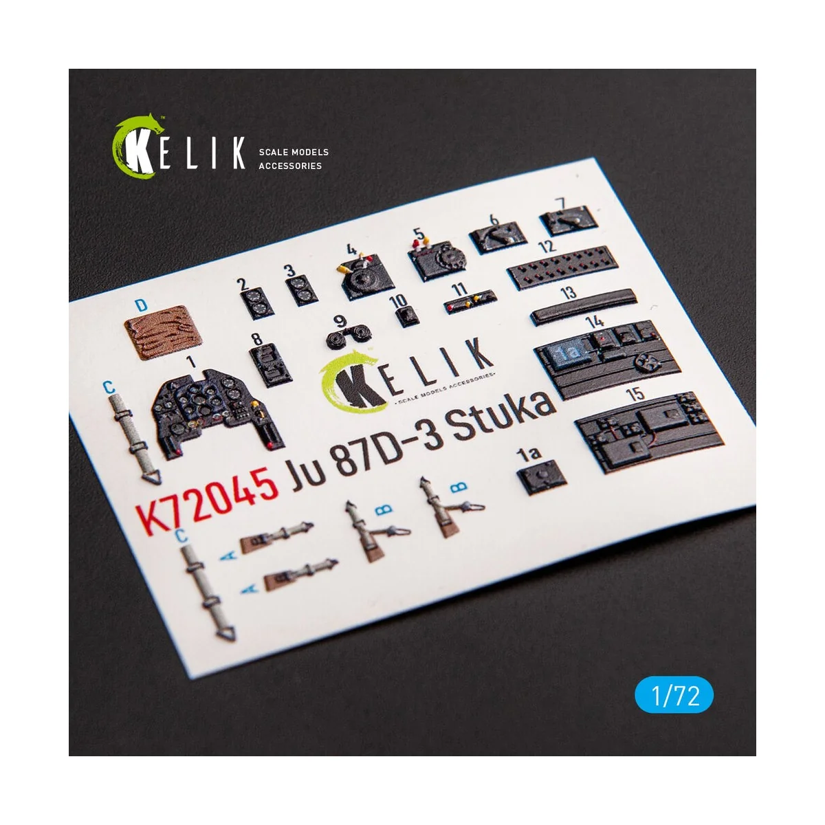 Junkers Ju 87D-3 Stuka - Interior 3D Decal for Special Hobby kit, 1...