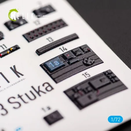 Junkers Ju 87D-3 Stuka - Interior 3D Decal for Special Hobby kit, 1...