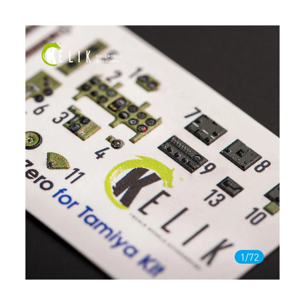 A6M2B Zero - interior 3D decals for Tamiya kit, 1/72 - Kelik K72046