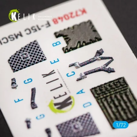 F-15C MSIP II Eagle interior 3D decals for GWH, 1/72 - Kelik K72048