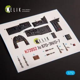 Junkers Ju87D-3N/D-7 - interior 3D decals for Fujimi/Hobby 2000 kit...