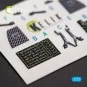 F-15C MSIP II Eagle interior 3D decals for GWH, 1/72 - Kelik K72048
