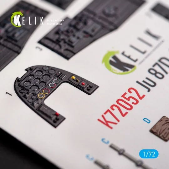 Junkers Ju87D-3N/D-7 - interior 3D decals for Fujimi/Hobby 2000 kit...