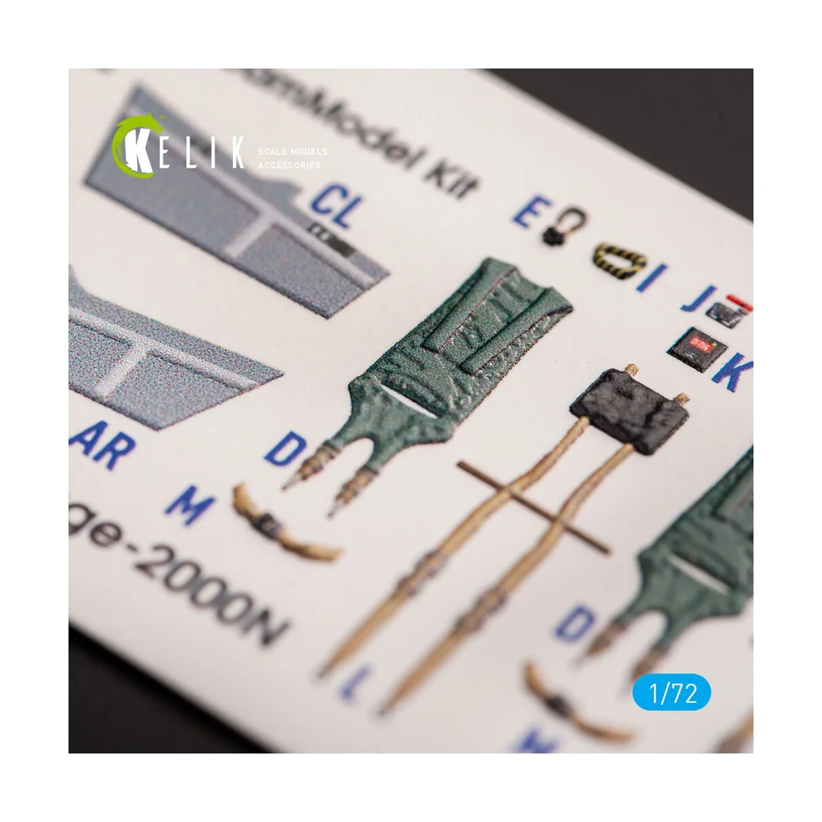 Mirage - 2000N - interior 3D decals for Dream Model kit, 1/72 - Kel...