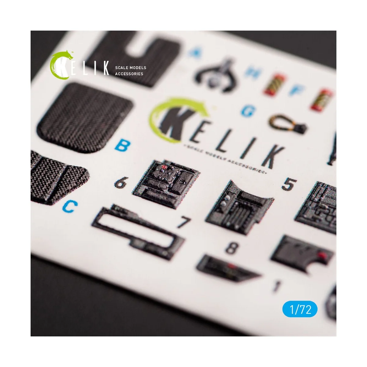 F-35A interior 3D decals for Tamiya kit, 1/72 - Kelik K72053