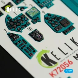 Mi-24V interior 3D decals for HobbyBoss kit, 1/72 - Kelik K72056 2