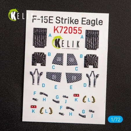F-15E Strike Eagle - interior 3D decals for Revell kit, 1/72 - Keli...