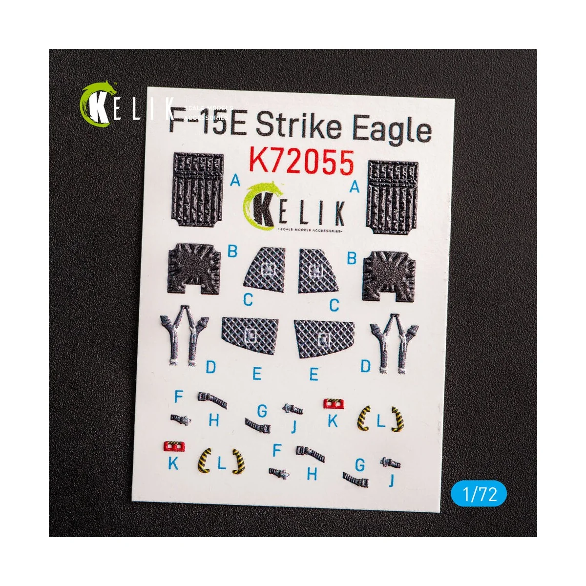 F-15E Strike Eagle - interior 3D decals for Revell kit, 1/72 - Keli...