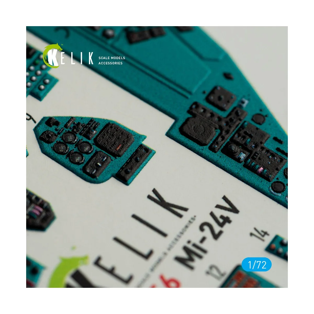 Mi-24V interior 3D decals for HobbyBoss kit, 1/72 - Kelik K72056