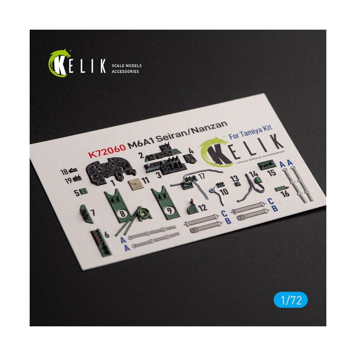 M6A1 Seiran/Nanzan interior 3D decals for Tamiya kit, 1/72 - Kelik ...