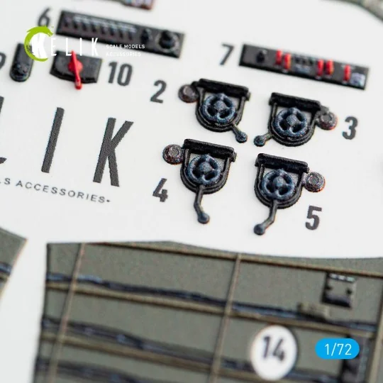 PBY-5A Catalina interior 3D decals for Academy kit, 1/72 - Kelik K7...
