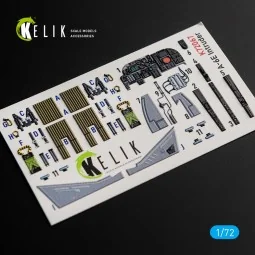 A-6E Intruder interior 3D decals for Italeri kit, 1/72 - Kelik K72067