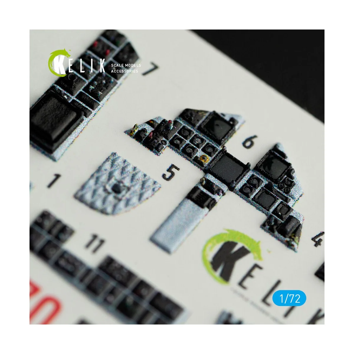 F-15E Strike Eagle interior 3D decals for Hasegawa kit, 1/72 - Keli...