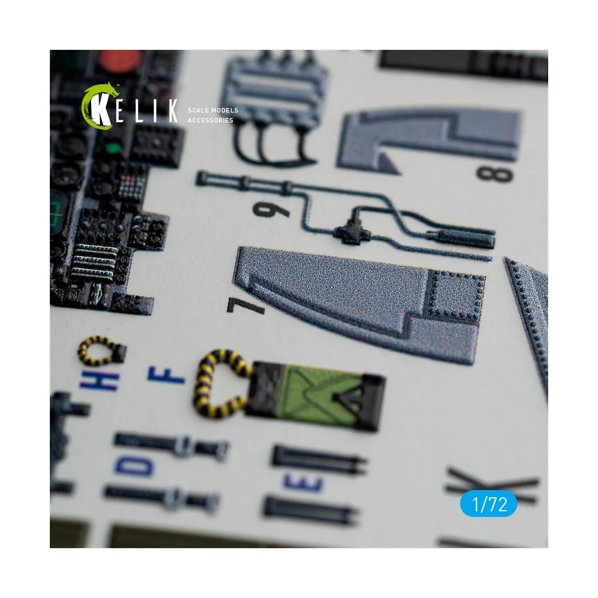 A-6E Intruder interior 3D decals for Italeri kit, 1/72 - Kelik K72067