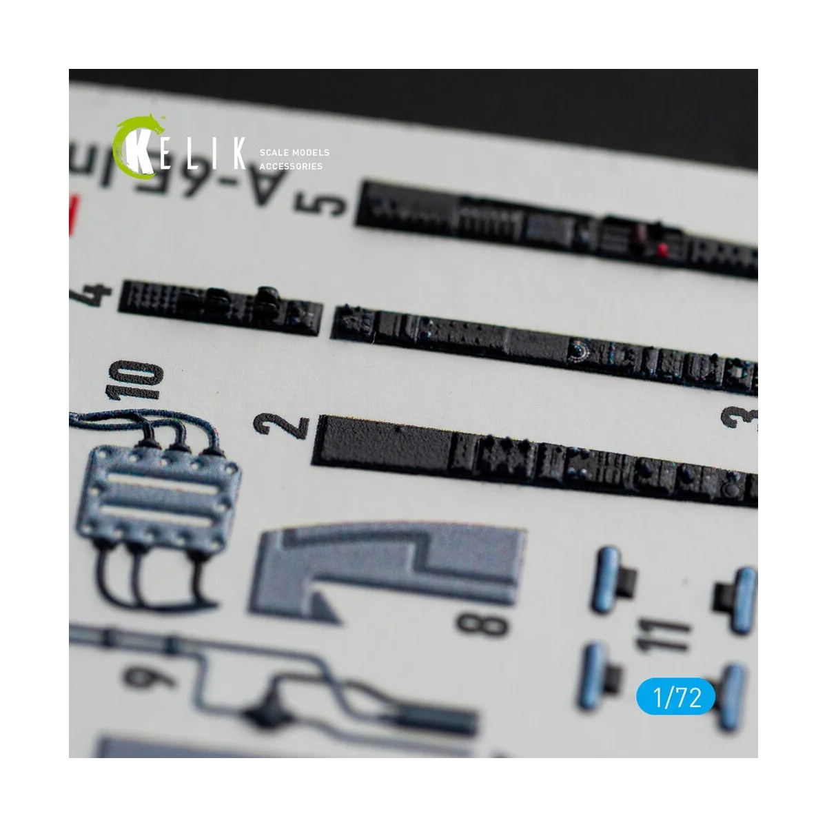 A-6E Intruder interior 3D decals for Italeri kit, 1/72 - Kelik K72067