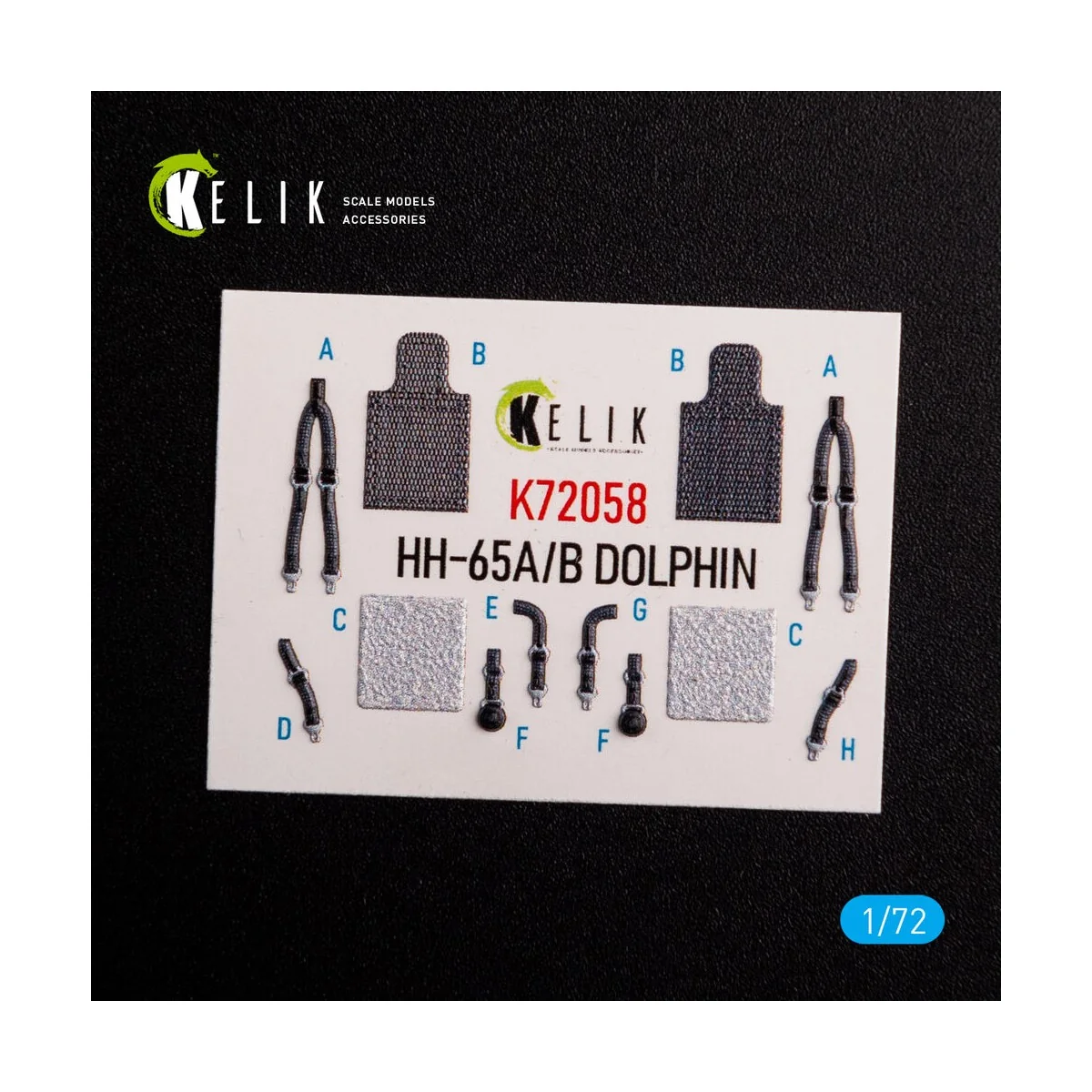 HH-65A/B Dolphin interior 3D decals for Dream Model kit, 1/72 - Kel...