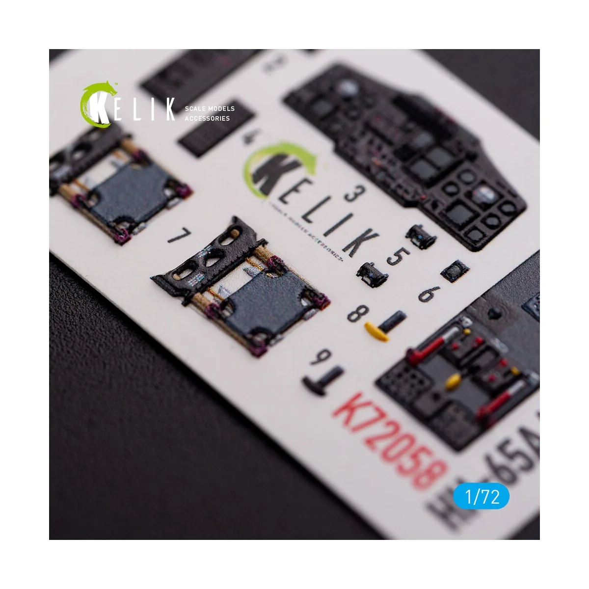 HH-65A/B Dolphin interior 3D decals for Dream Model kit, 1/72 - Kel...