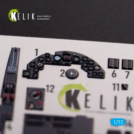 Junkers JU 88 A-4 interior 3D decals for Revell kit, 1/72 - Kelik K...