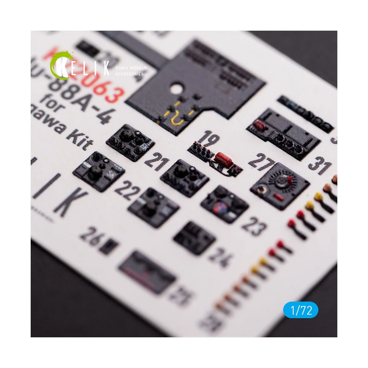 Junkers JU 88 A-4 interior 3D decals for Hasegawa kit, 1/72 - Kelik...