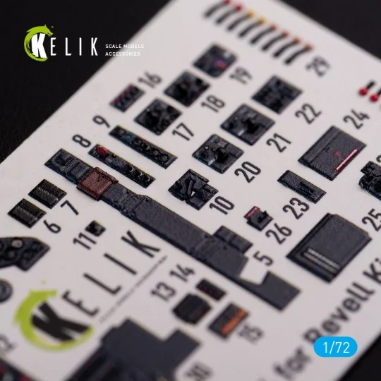 Junkers JU 88 A-4 interior 3D decals for Revell kit, 1/72 - Kelik K...