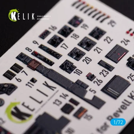 Junkers JU 88 A-4 interior 3D decals for Revell kit, 1/72 - Kelik K...
