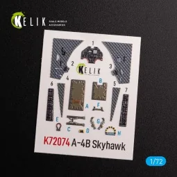 A-4B Skyhawk interior 3D decals for Hobby 2000/Fujimi kit, 1/72 - K... 2