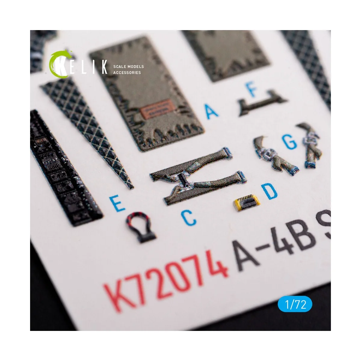 A-4B Skyhawk interior 3D decals for Hobby 2000/Fujimi kit, 1/72 - K...