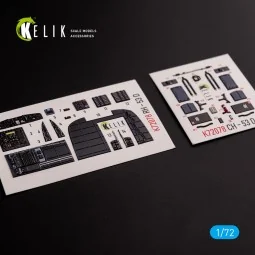 CH-53D Sea Stallion interior 3D decals for Fujimi/Academy kit, 1/72...