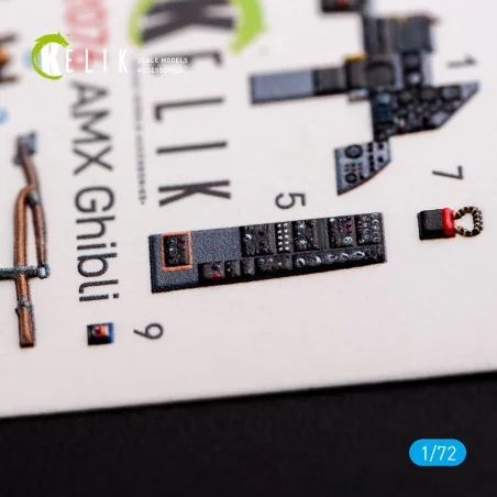 Amx Ghibli interior 3D decals for Italeri kit, 1/72 - Kelik K72076