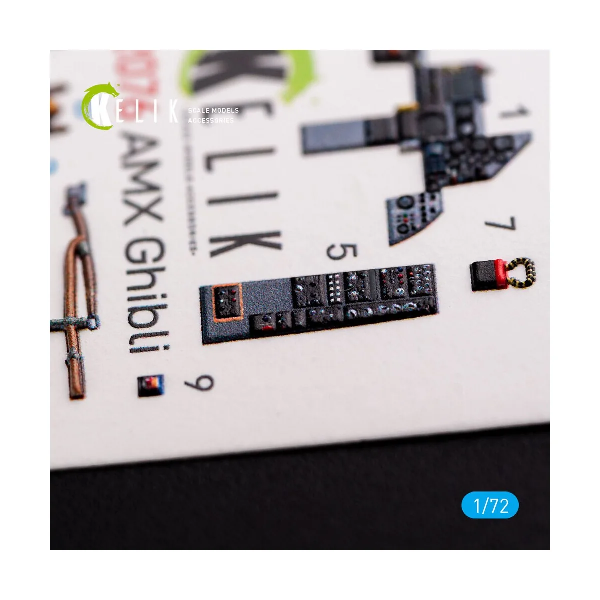 Amx Ghibli interior 3D decals for Italeri kit, 1/72 - Kelik K72076
