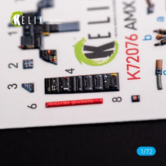 Amx Ghibli interior 3D decals for Italeri kit, 1/72 - Kelik K72076