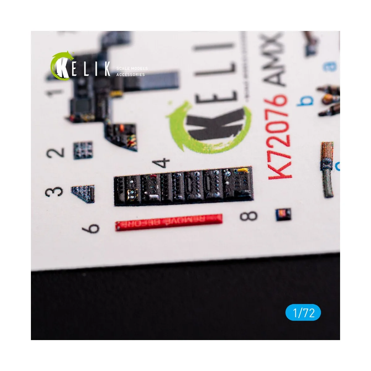 Amx Ghibli interior 3D decals for Italeri kit, 1/72 - Kelik K72076