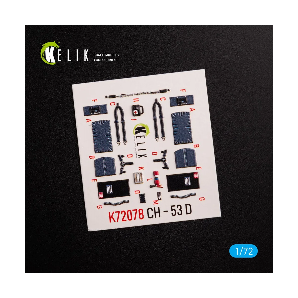 CH-53D Sea Stallion interior 3D decals for Fujimi/Academy kit, 1/72...