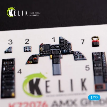 Amx Ghibli interior 3D decals for Italeri kit, 1/72 - Kelik K72076