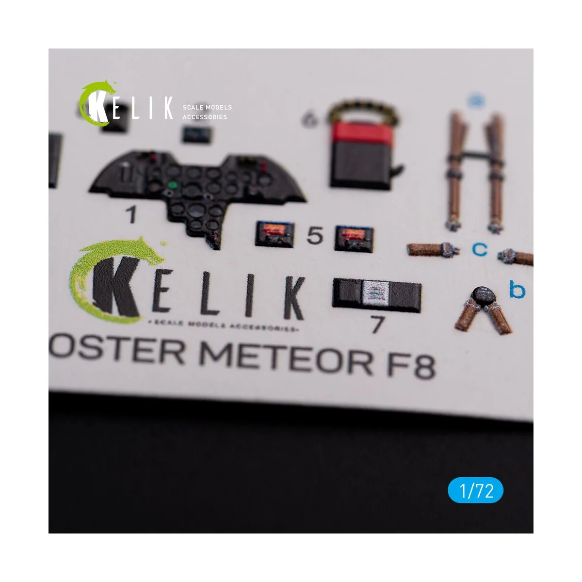 Gloster Meteor F.8 interior 3D decals for Airfix kit, 1/72 - Kelik ...