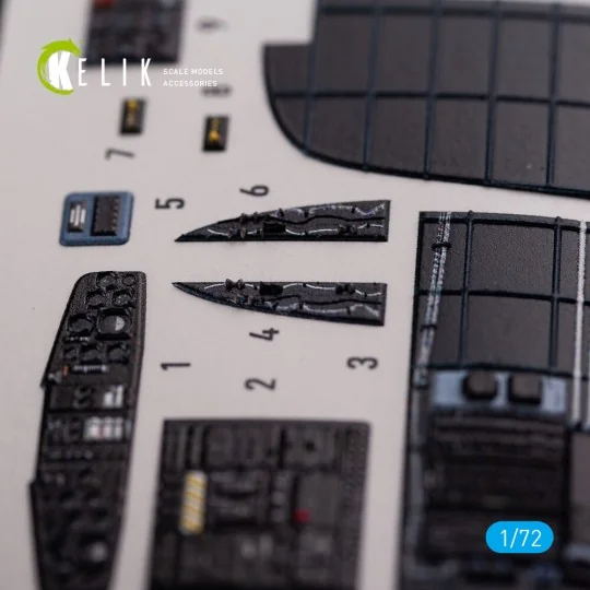 CH-53D Sea Stallion interior 3D decals for Fujimi/Academy kit, 1/72...