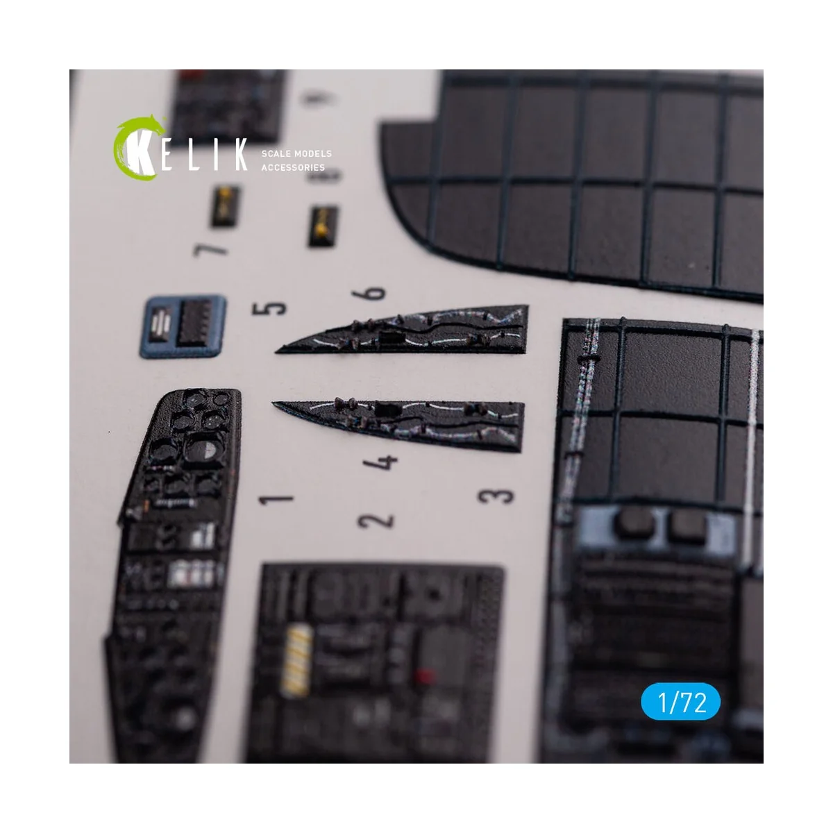 CH-53D Sea Stallion interior 3D decals for Fujimi/Academy kit, 1/72...