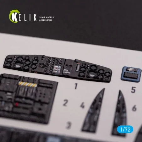 CH-53D Sea Stallion interior 3D decals for Fujimi/Academy kit, 1/72...