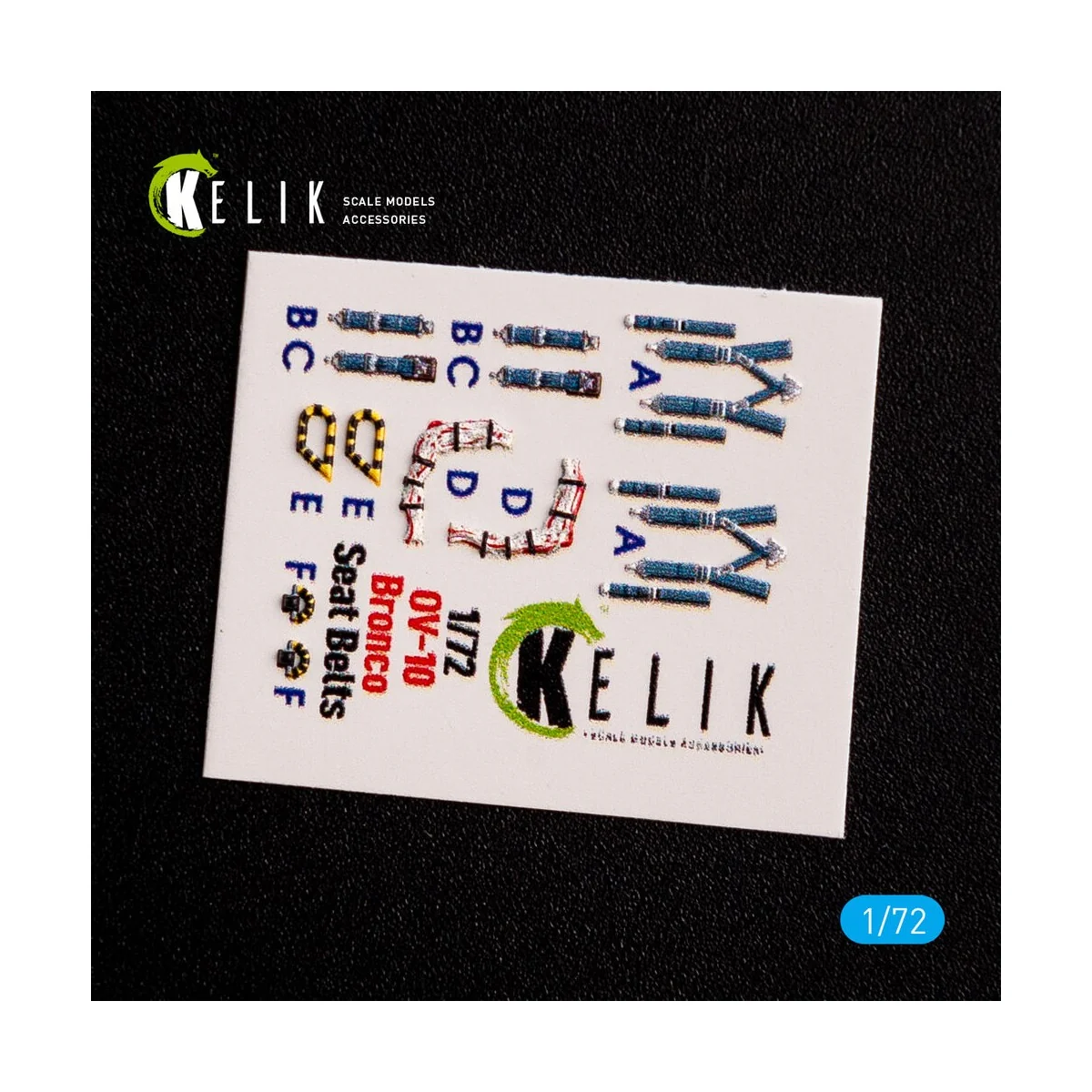 OV-10D+ Bronco interior 3D decals for ICM kit, 1/72 - Kelik K72081
