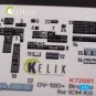 OV-10D+ Bronco interior 3D decals for ICM kit, 1/72 - Kelik K72081