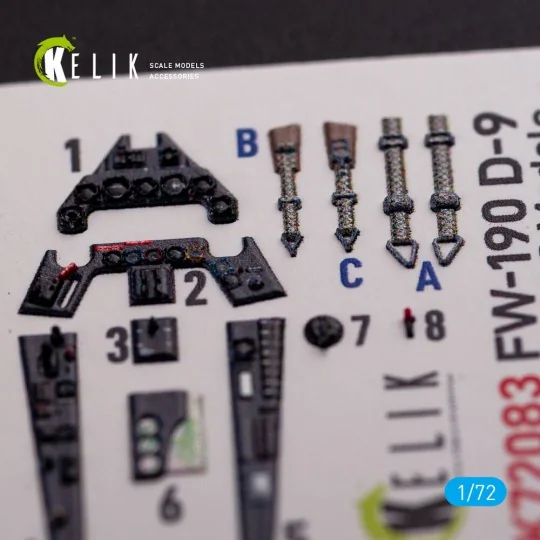 Fw 190 D-9 interior 3D decals for IBG Models kit, 1/72 - Kelik K72083