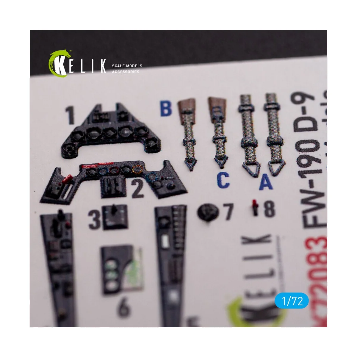 Fw 190 D-9 interior 3D decals for IBG Models kit, 1/72 - Kelik K72083
