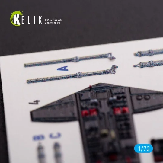 S-2A Tracker interior 3D decals for Hasegawa kit, 1/72 - Kelik K72082