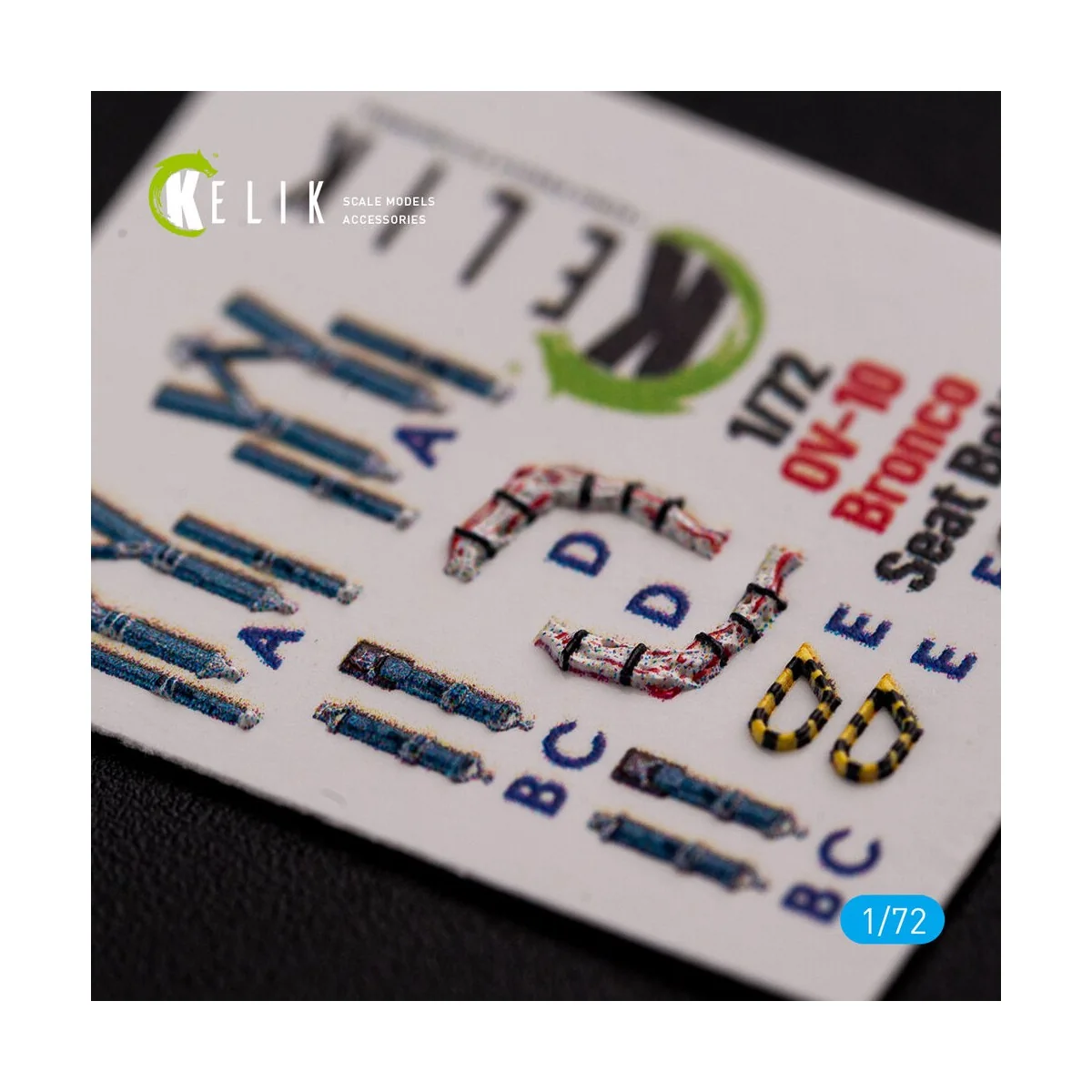 OV-10D+ Bronco interior 3D decals for ICM kit, 1/72 - Kelik K72081