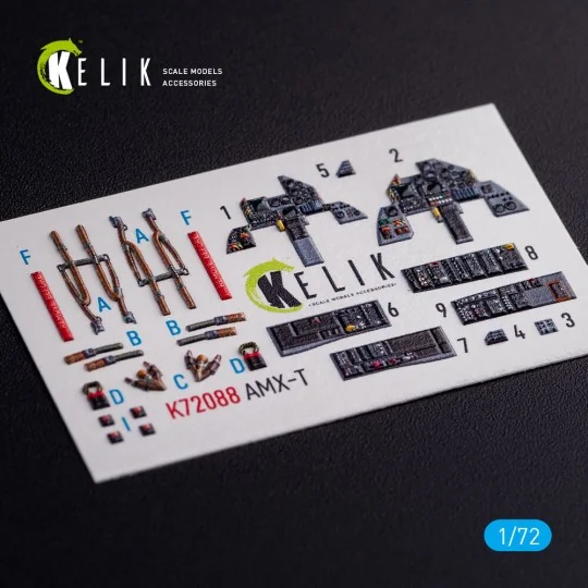 AMX-T interior 3D decals for Italeri kit, 1/72 - Kelik K72088