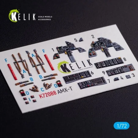 AMX-T interior 3D decals for Italeri kit, 1/72 - Kelik K72088